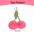 2packs Keychains,Cute Cherry Keychain Cute Cherry Leaf Bag Pendant