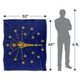 thumbnail image 5 of Indiana Flag Officially Licensed Silky Touch Super Soft Throw Blanket 50' x 60', 5 of 6