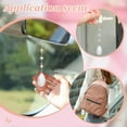 thumbnail image 5 of 2Pcs Rear View Mirror Car Charm 20.5cm Teardrop Vehicle Mirror Decoration Hanging Pendant Car Decoration Pink for Cars Decor Accessories, 5 of 8