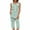Light Green, variant on Cmfcve Summer Capri Pajama Sets for Women 2 Piece Soft Cute Pjs Outfit Round Neck Sleeveless Lounge Set