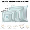 thumbnail image 5 of Throw Pillow Covers, Teal White Geometric 16x16 Pillow Covers for Couch/Sofa/Bed, Square Minimalist Modern Decorative Square Linen Cushion Pillowcase for Home Decor, 5 of 9