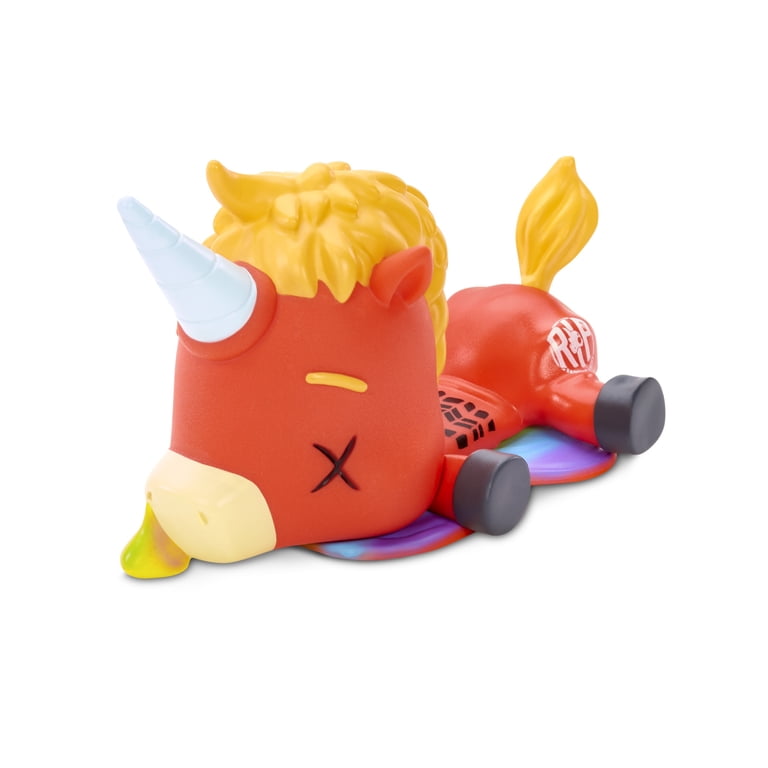 R.I.P. Rainbows in Pieces Gnarly, Messed Up Unicorn Character Rowdy