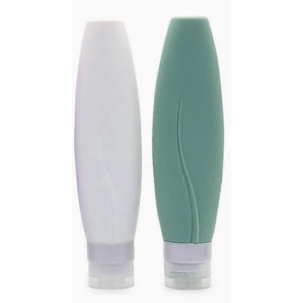 2pcs Travel Toiletry Dispenser Bottles Silicone Travel Bottles Empty Refillable Containers For Shampoo Lotion Body Wash 150 ML