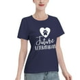 thumbnail image 2 of Future Veterinarian Women'S Basic Short Sleeve T-Shirt Navy Blue Large, 2 of 5