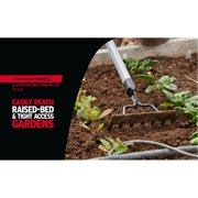 Corona Extended REACH 7-Tine Raised Bed Garden Rake with ComfortGEL Grip