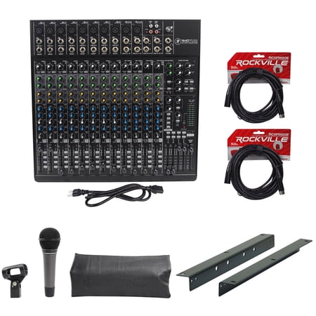 New Mackie 1642VLZ4 16-ch.Compact Mixer w/ 10 ONYX Preamps+Mic+Cables+Rack Mount
