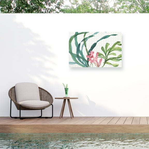 Lisa Audit 'Mixed Greens XVII' Outdoor Canvas 30x35