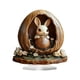 thumbnail image 2 of Adorno navideño de de Pascua, estatua de conejo, figura decorativa para el hogar, panel acrílico decorativo, centro de mesa de escritorio, 2 of 8
