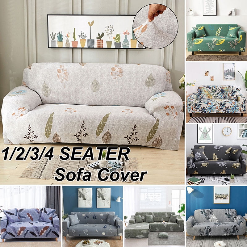 Details about   1/2/3/4 Seater New Elastic Sofa Cover Slipcover Floral Stretch Couch Protector 