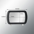 thumbnail image 2 of Furulu Black Car Vehicle Clip-on Sun Visor Vanity Mirror Sun-shading Cosmetic Mirror 1×, 2 of 5