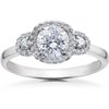 Pompeii 1/2ct Diamond Charlotte Halo Engagement Ring Setting (,)