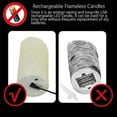 thumbnail image 4 of LED Candles, Flickering Flameless Candles, Rechargeable Candle, Real Wax Candles with Remote Control, 4 of 5