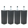 thumbnail image 4 of AMLESO 4 Pcs 5.9 Pouces Pieds de Lit en Plastique Protecteur de Sol M8 Filetage, 4 of 8