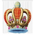 thumbnail image 3 of Ambesonne King Shower Curtain, Royal Noble Family Crown, 69"Wx75"L, Multicolor, 3 of 3