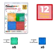 PicassoTiles Magnetic Brick Tiles Building Block Set, STEM Creative Construction Toy with Socket Spikes, Educational Imaginative Learning Kit