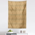 thumbnail image 1 of Vintage Tapestry, Celtic Style Interlaced Geometric Circles with Abstract Stars at the Centre, Fabric Wall Hanging Decor for Bedroom Living Room Dorm, 5 Sizes, Caramel and Beige, by Ambesonne, 1 of 1