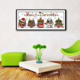 thumbnail image 2 of Multi Feliz Navidad búho Diy hecho a mano costura contada 11ct lienzo impreso para Cros, 2 of 5