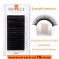 thumbnail image 1 of Extensión de pestañas TDANCE, 16 filas, PBT de Corea, C/CC/D/DD, suministros individuales, pestañas de volumen rusas de visón sintético Natural profesional Tan Jianjun  unisex, 1 of 1