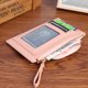 thumbnail image 5 of Bolsa Cartera de mujer PU Sólido Titular de la tarjeta de dinero Multi-ranura Mini monedero (Rosa) Ehuebsd  Nuevos Originales, 5 of 9