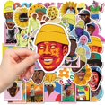 thumbnail image 4 of 50 st Rapper Singer Stickers DIY Skateboard Color 50Pcs, 4 of 5
