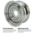 thumbnail image 2 of Smoothie 14x6 Plain Steel Wheel, 5 on 4.5/4.75, 3.75 BS, 2 of 6