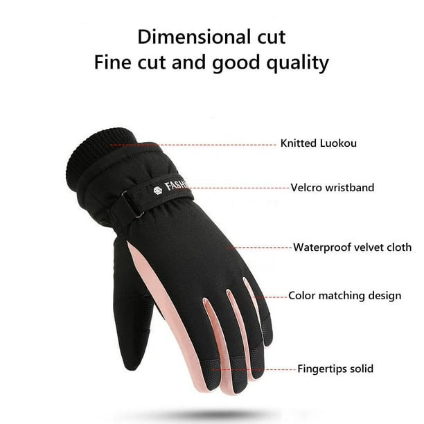 Winter Gloves Thermal Waterproof Gloves Women Gloves Winter Gloves Thermal Waterproof Gloves Women Windproof Touch Screen Gloves Anti Slip Warm Gloves