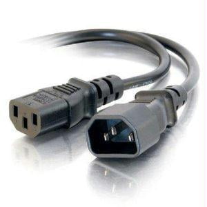 C2g Câble d'Extension d'Alimentation de l'Ordinateur (Câbles à Emporter) 1pi 18 Awg (iec320c13 à Iec320c14)