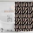 thumbnail image 3 of Halloween Shower Curtain, Waterproof Shower Curtains for Bathroom, Fall Cute Ghost Elf Black Background Washable Fabric Bathtub Curtain Set Bath Decor with 12 Hooks 72"x78", 3 of 8