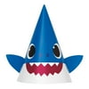 Unique Industries Baby Shark Assorted Colors Birthday Party Hats, 16 Count