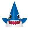 Unique Industries Baby Shark Assorted Colors Birthday Party Hats, 16 Count