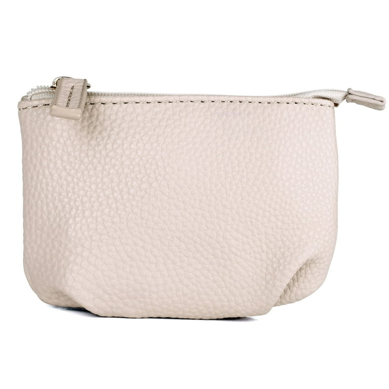 White discount coin purse