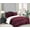 Dark Burgundy, variant on Elegant Comfort Soft & Plush Sherpa Comforter - Lilith Plaid Collection, 3-Piece Bed Set, Reversible Down Alternative Micro-Suede, Plaid Design, Cal King, Dark Burgundy