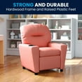 thumbnail image 2 of Flash Furniture Chandler Contemporary Pink Vinyl Kids Recliner with Cup Holder, 2 of 14