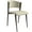 Light Grey, variant on LeisureMod Modern Dining Chair, Upholstered Leather Kitchen Room Chairs, with Metal Legs, Stylish and Ergonomic Design Aspen Series, Black