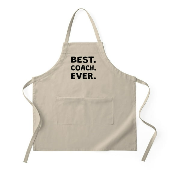 CafePress - Best Coach Ever - Kitchen Apron with Pockets, Grilling Apron, Baking Apron