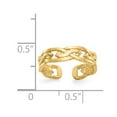 thumbnail image 5 of 14K Yellow Gold Ring Band Toe Weave, Size 9, 5 of 5