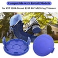 thumbnail image 6 of OWNTIDE 2-Pack Spool Cap Cover for Kobalt KST 120X, 120X-06 40V Cordless String Trimmer, Weed Wacker Replacement Part, Blue, Durable ABS, 6 of 6