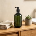 thumbnail image 4 of Dispensador de jabón espumoso redondo | Envase recargable con bomba para mascotas para champú, loción corporal y jabón de manos | Botella de plástico de 500 ml para baño, cocina y viajes, 4 of 6