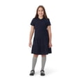 thumbnail image 4 of French Toast Girls School Uniform Short Sleeve Ruffle Pique Polo Dress, Sizes 4-16, 4 of 5