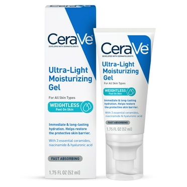 CeraVe Ultra-Light Gel Face Moisturizer with Hyaluronic Acid & Niacinamide All Skin Types 1.75 fl oz