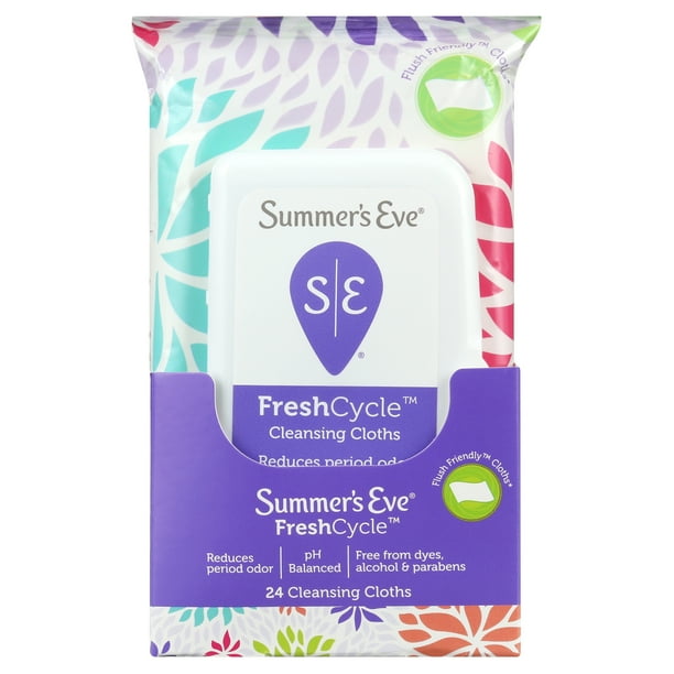 Summer's Eve Fresh Cycle Feminine Cleansing Wipes 24 ct