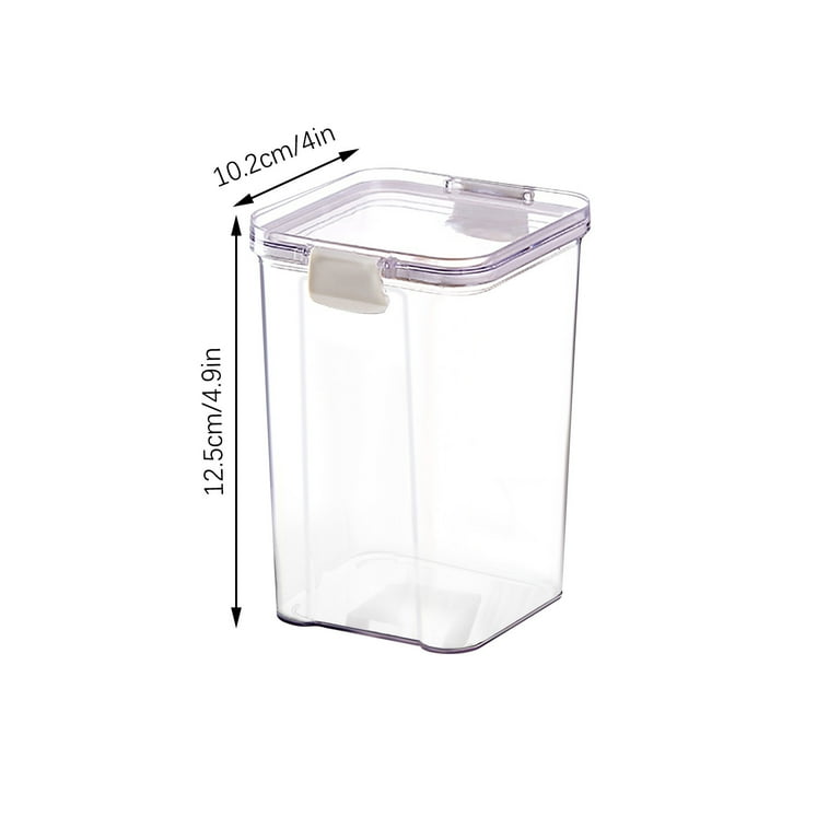 Airtight Glass Storage Canister With Wood Lid, Clear Food Storage Container  Jar With Sealing Bamboo Lid For Noodles Flour Cereal Rice Sugar Tea And  Coffee Beans, Kitchen Supplies - Temu