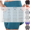 thumbnail image 2 of XuJwPNcy Skorts Skirts for Women 2 in 1 Mid Waist Summer Trendy Yoga Plus Size Athletic Tennis Skorts, 2 of 5