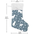 thumbnail image 2 of Coolnut 2 PSC Christmas Stockings Fun Cat, 17.7" Xmas Fireplace Santa Socks Christmas Tree Hanging Stockings Decoration for Christmas Holiday Xmas Gift, 2 of 6
