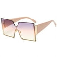 thumbnail image 4 of Womens Sunglasses Fashion Rimless Big Frame Resin Lens with UV400 Protection PC Frame Durable Trendy Female Glasses, 4 of 7