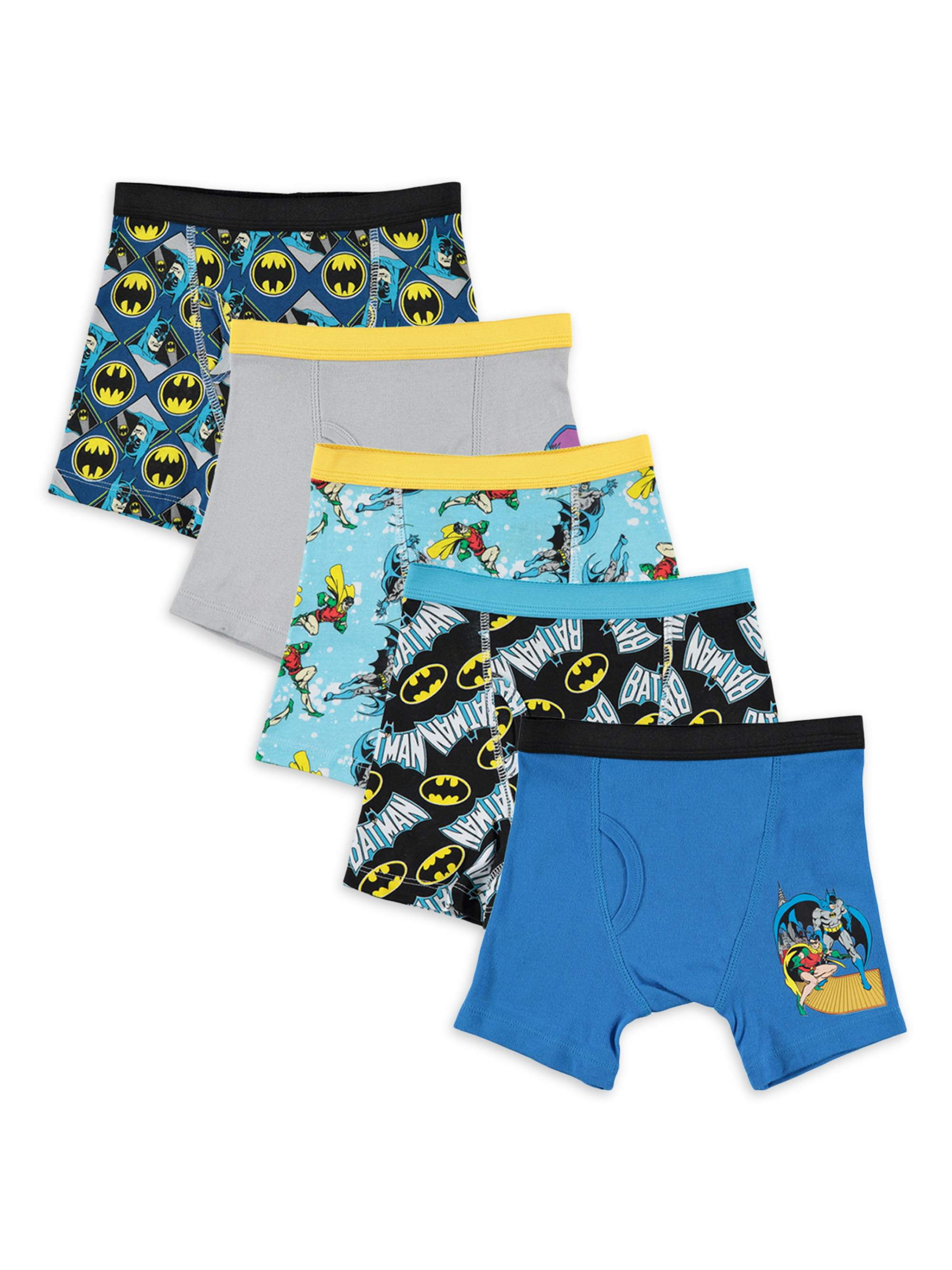 Batman Boys 4-8 Boxer Briefs, 5 Pack