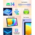 thumbnail image 2 of FITIFUN Android 14 Tablet 10 inch Tablets, 4GB RAM 32GB ROM 1TB Expand, Quad-core, HD Display, WiFi, Dual Camera,Purple, 2 of 8