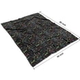 thumbnail image 4 of Multicolor Controllers Games Icons Black Pattern Blanket,Comfortable Soft Lamb Wool Throw Blanket,All Season,Warm Lightweight Blankets for Sofa Bed Couch Living Room Chair,60"x80", 4 of 4
