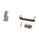 thumbnail image 5 of Figura de escritorio,Estatua de gato,linda estantería,escritorio,decoración del hogar,Porta incienso,Figura de escritorio con quemador de incienso de barco con calavera,Estatua de barco con, 5 of 8