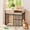 35.5-Oak, variant on 43.7" Dog Crate Furniture, XL Dog Crate Dog Kennel Indoor with Wheels for Large Medium Small Dogs, Wooden Dog Kennel End Table with Sliding Door Wooden Furniture Crates for Living Room, Bedroom